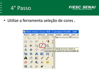 4° Passo
• Utilize a ferramenta seleção de cores .
 