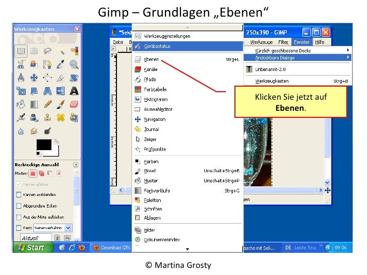 Gimp Ebenen