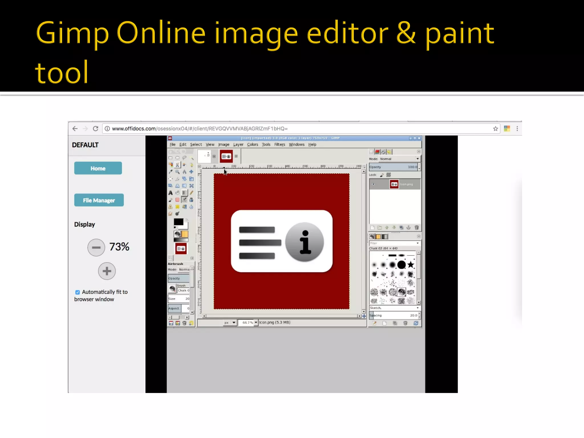 Gimp online image editor & paint tool PPT