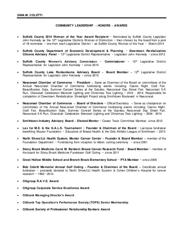 Legislative resume