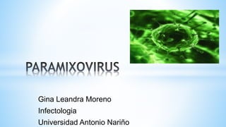 Gina Leandra Moreno
Infectologia
Universidad Antonio Nariño
 