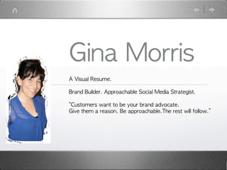 Gina Morris Visual Resume