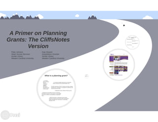 Planning Grants: The CliffsNotes Version