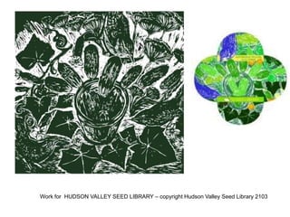 Work for HUDSON VALLEY SEED LIBRARY – copyright Hudson Valley Seed Library 2103
 