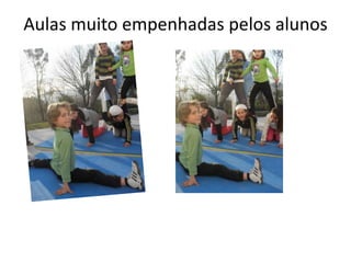 Aulas com alunos muito empenhados …
 