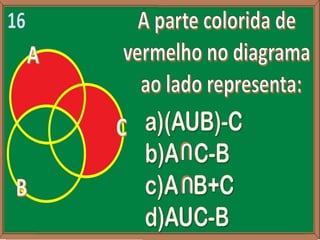 GINCANA “CONJUNTOS NUMÉRICOS” 