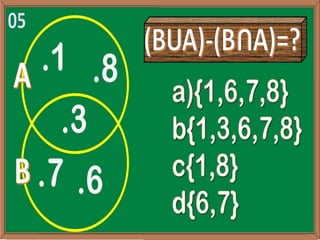GINCANA “CONJUNTOS NUMÉRICOS” 