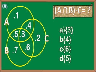 GINCANA “CONJUNTOS NUMÉRICOS” 