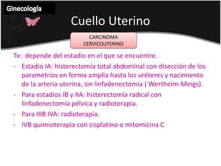 TUMORES BENIGNOS CuelloUterinoGinecología POLIPOS:Endocervicales