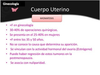 Dispareunia Tx: torsión, si es muy grande Hemostasia.