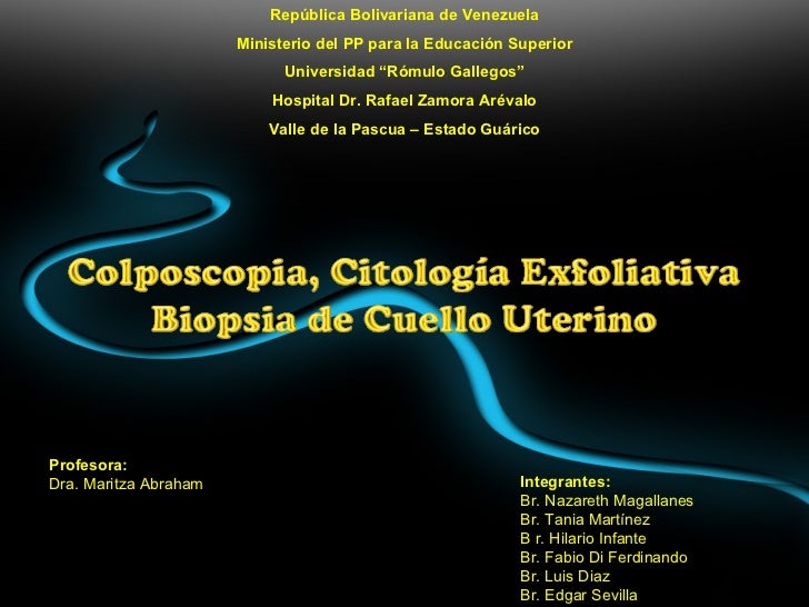 Exame de colposcopia com biopsia