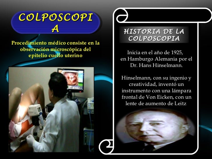 Exame de colposcopia com biopsia