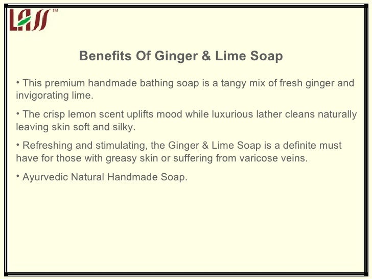 Ginger & lime soap