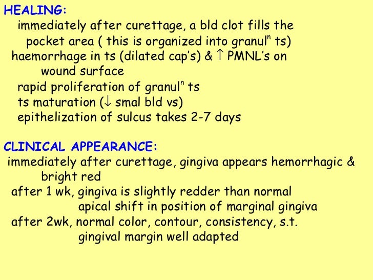 Gingival curettage