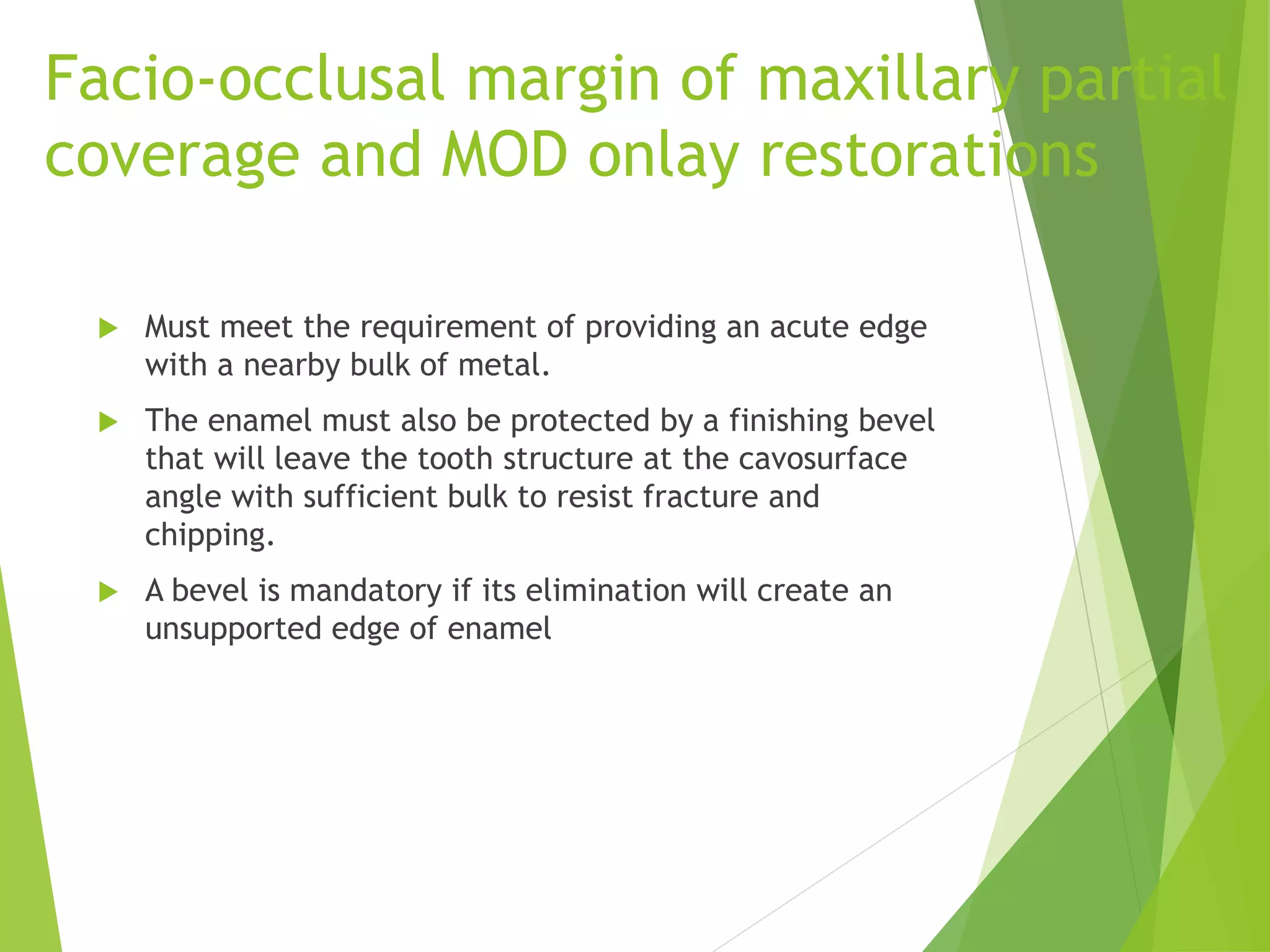 Gingival finish lines in fixed partial denture(FPD) with references PPT
