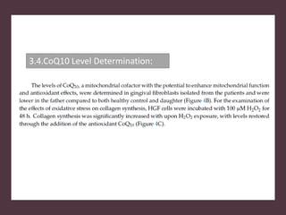 3.4.CoQ10 Level Determination:
 