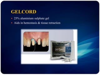 SURGICAL METHOD
1. Gingivectomy and Gingivoplasty
2. Periodontal flap procedures
3. Electrosurgery
4. Rotary Gingival Cure...