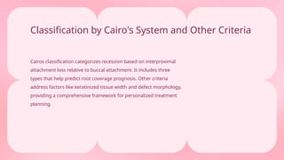 Gingival Recession about it's types reference from the carranza ...