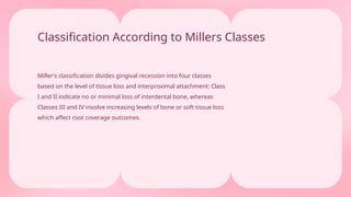 Gingival Recession about it's types reference from the carranza ...