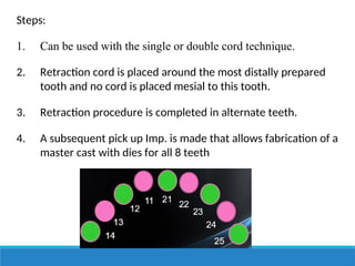 GINGIVAL RETRACTION in fixed prosthodontics | PPT