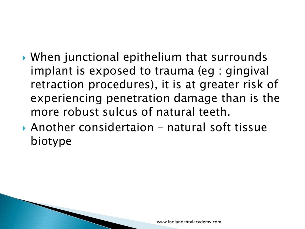 Gingival retraction techniques for implants versus teeth/ cosmetic de…
