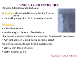 Gingival tissue management | PPTX