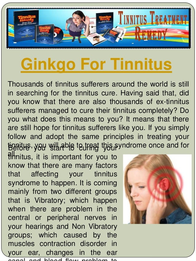 Ginkgo Biloba Tinnitus