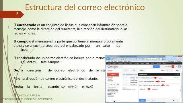 Introduccion al correo electrónico - Gino arias