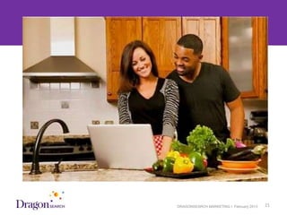 3/25/2013   DRAGONSEARCH MARKETING I February 2013   21
 