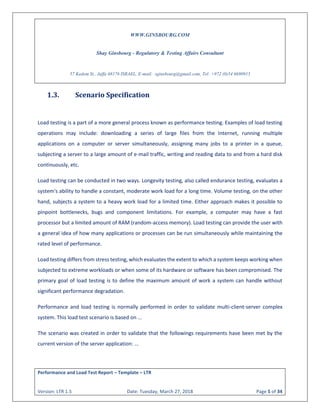 Ginsbourg.com - Performance and load test report template ltr 2.0 | PDF