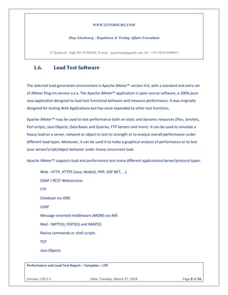 Ginsbourg.com - Performance and load test report template ltr 2.0 | PDF