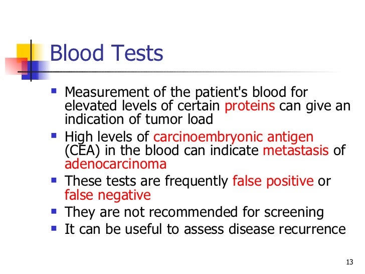 What is a CEA blood test?