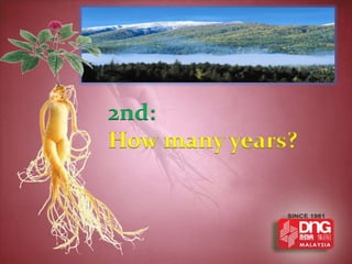 2nd:
How many years?
 