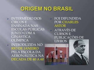 PRATICAVAM COMO SE FOSSE ESPORTEACROBACIA COMO ESPORTENA URSS ACEITO COMO ESPORTE EM 1939
