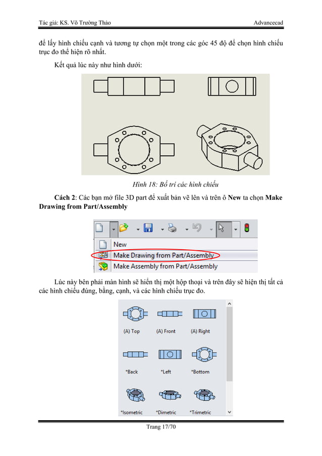 Giáo trình xuất bản vẽ Solidworks 2016 | PDF