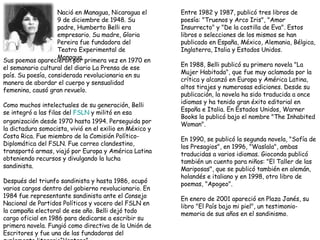 Nació en Managua, Nicaragua el 9 de diciembre de 1948. Su padre, Humberto Belli era empresario. Su madre, Gloria Pereira fue fundadora del Teatro Experimental de Managua. Sus poemas aparecieron por primera vez en 1970 en el semanario cultural del diario La Prensa de ese país. Su poesía, considerada revolucionaria en su manera de abordar el cuerpo y sensualidad femenina, causó gran revuelo.  Como muchos intelectuales de su generación, Belli se integró a las filas del  FSLN  y militó en esa organización desde 1970 hasta 1994. Perseguida por la dictadura somocista, vivió en el exilio en México y Costa Rica. Fue miembro de la Comisión Político-Diplomática del FSLN. Fue correo clandestino, transportó armas, viajó por Europa y América Latina obteniendo recursos y divulgando la lucha sandinista. Después del triunfo sandinista y hasta 1986, ocupó varios cargos dentro del gobierno revolucionario. En 1984 fue representante sandinista ante el Consejo Nacional de Partidos Políticos y vocero del FSLN en la campaña electoral de ese año. Belli dejó todo cargo oficial en 1986 para dedicarse a escribir su primera novela. Fungió como directiva de la Unión de Escritores y fue una de las fundadoras del suplemento literario“Ventana”. Entre 1982 y 1987, publicó tres libros de poesía: "Truenos y Arco Iris", "Amor Insurrecto" y "De la costilla de Eva". Estos libros o selecciones de los mismos se han publicado en España, México, Alemania, Bélgica, Inglaterra, Italia y Estados Unidos. En 1988, Belli publicó su primera novela "La Mujer Habitada", que fue muy aclamada por la crítica y alcanzó en Europa y América Latina, altos tirajes y numerosas ediciones. Desde su publicación, la novela ha sido traducida a once idiomas y ha tenido gran éxito editorial en España e Italia. En Estados Unidos, Warner Books la publicó bajo el nombre "The Inhabited Woman". En 1990, se publicó la segunda novela, "Sofía de los Presagios", en 1996, "Waslala", ambas traducidas a varios idiomas. Gioconda publicó también un cuento para niños: "El Taller de las Mariposas", que se publicó también en alemán, holandés e italiano y en 1998, otro libro de poemas, "Apogeo". En enero de 2001 apareció en Plaza Janés, su libro "El País bajo mi piel", un testimonio-memoria de sus años en el sandinismo.  