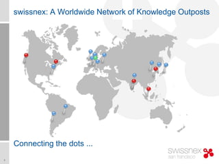 swissnex: A Worldwide Network of Knowledge Outposts




    Connecting the dots ...
2
 