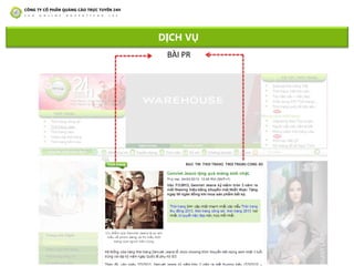 DỊCH VỤ
BÀI PR
 