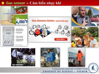 Gas sensor – Cảm biến nhạy khí
Truong DAI HOC KHOA HOC TU NHIEN TPHCM
U N I V E S I T Y O F S C I E N C E – V N U H C M
 