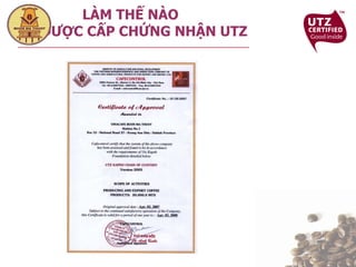 LÀM THẾ NÀO  ĐỂ ĐƯỢC CẤP CHỨNG NHẬN UTZ 