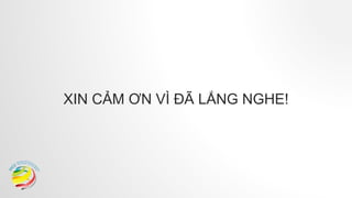 XIN CẢM ƠN VÌ ĐÃ LẮNG NGHE!
 