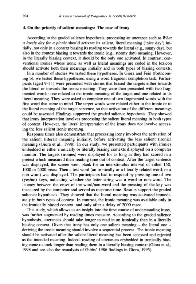 giora-99-priority-of-salient-meaning
