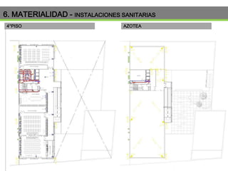 6. MATERIALIDAD - INSTALACIONES SANITARIAS
4°PISO

AZOTEA

 