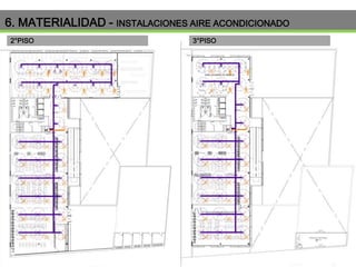 6. MATERIALIDAD - INSTALACIONES AIRE ACONDICIONADO
2°PISO

3°PISO

 