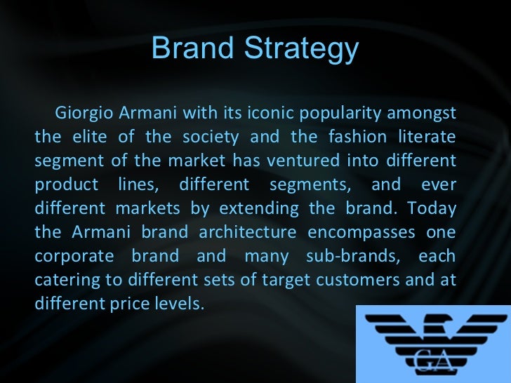 armani target market