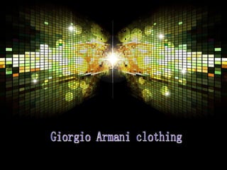 Giorgio Armani clothing 