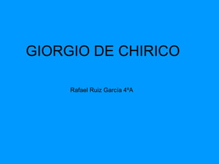 GIORGIO DE CHIRICO ,[object Object]