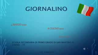 SCUOLA SECONDARIA DI PRIMO GRADO DI SAN MARTINO AL
CIMINO - VT
I.C. CANEVARI
1
 