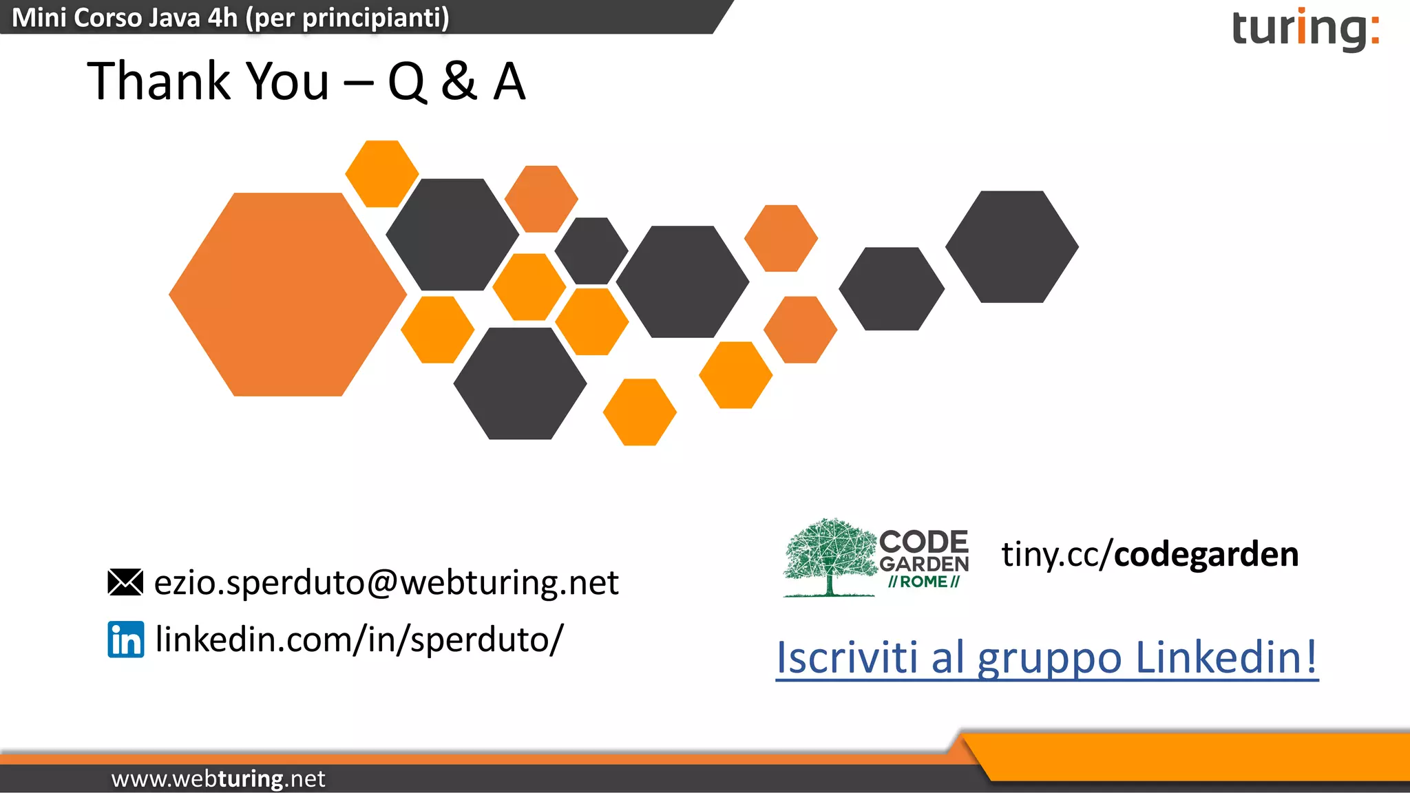 Mini Corso Java - Parte 1 | PDF