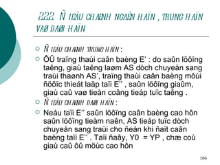 2.2.2.  Ñieàu chænh ngaén haïn , trung haïn vaø daøi haïn   Ñieàu chænh trung haïn  : ÔÛ traïng thaùi caân baèng E’ : do saûn löôïng taêng, giaù taêng laøm AS dòch chuyeån sang traùi thaønh AS’, traïng thaùi caân baèng môùi ñöôïc thieát laäp taïi E’’ , saûn löôïng giaûm, giaù caû vaø tieàn coâng tieáp tuïc taêng . Ñieàu chænh daøi haïn  : Neáu taïi E’’ saûn löôïng caân baèng cao hôn saûn löôïng tieàm naên, AS tieáp tuïc dòch chuyeån sang traùi cho ñeán khi ñaït caân baèng taïi E’’ . Taïi ñaây, Y0  = YP , chæ coù giaù caû ôû möùc cao hôn   